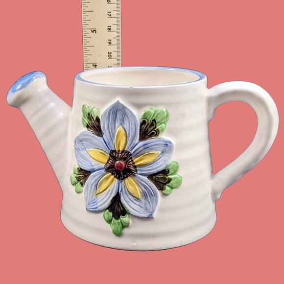 Vintage 1980s Watering Can Planter/Vase by Lefton's - Picture 4 of 5